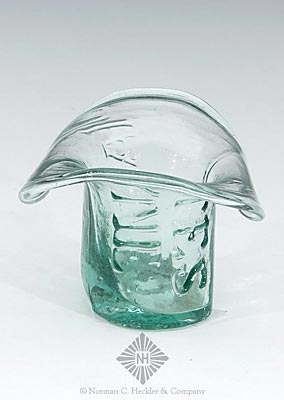 "Dr. Fosgate's / Anodyne / Cordial" Medicine Bottle Formed Into A Hat Whimsey